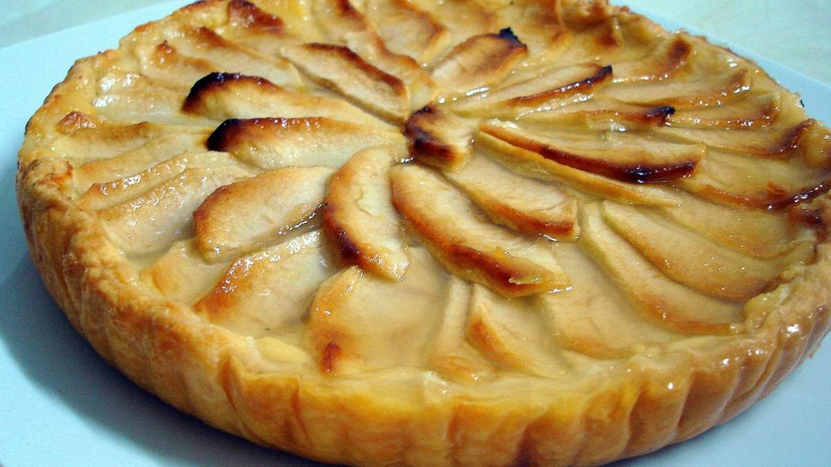Tarta de manzana. Fuente: (Instagram)