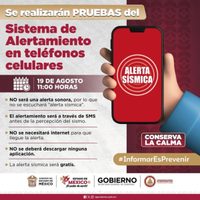 Alerta sísmica en celulares: ¿en qué consiste la prueba, fecha y hora?