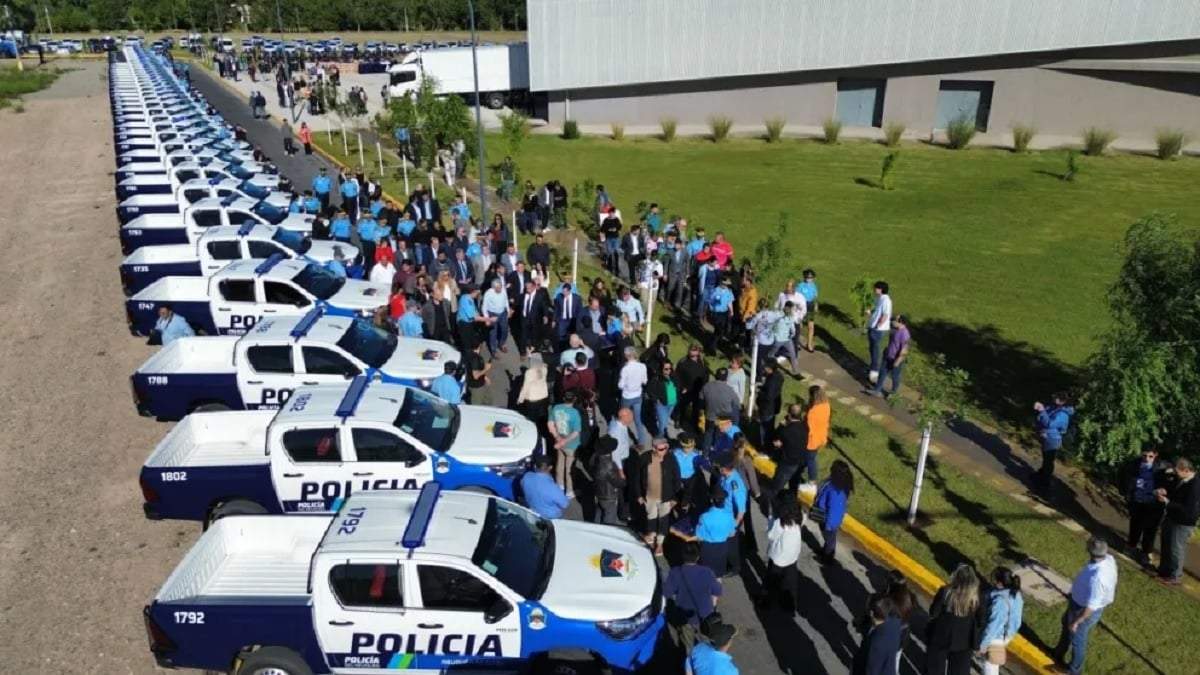 El gobierno realizó una importante inversión en equipamiento policial. Fuente (Neuquén Informa)