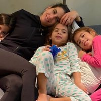 Conmovedor video: Cinthia Fernández registró un hermoso momento de sus tres hijas