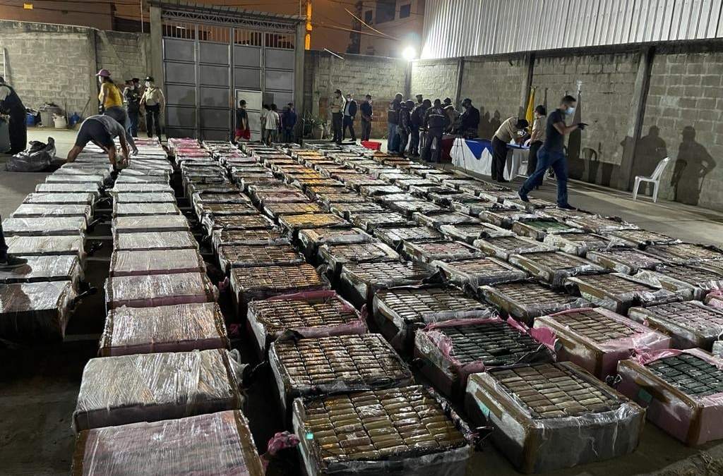 Paquetes de cocaína decomisados