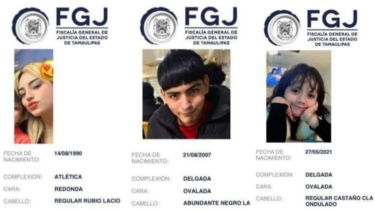 Los tres familiares desaparecidos mientras se trasladaban de Nuevo Laredo a Ciudad Acuña
