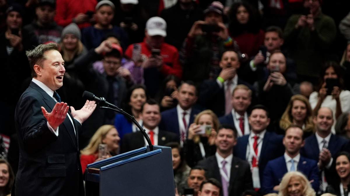 Elon Musk habla durante un evento en el marco de la toma de posesión presidencial, el 20 de enero de 2025, en Washington