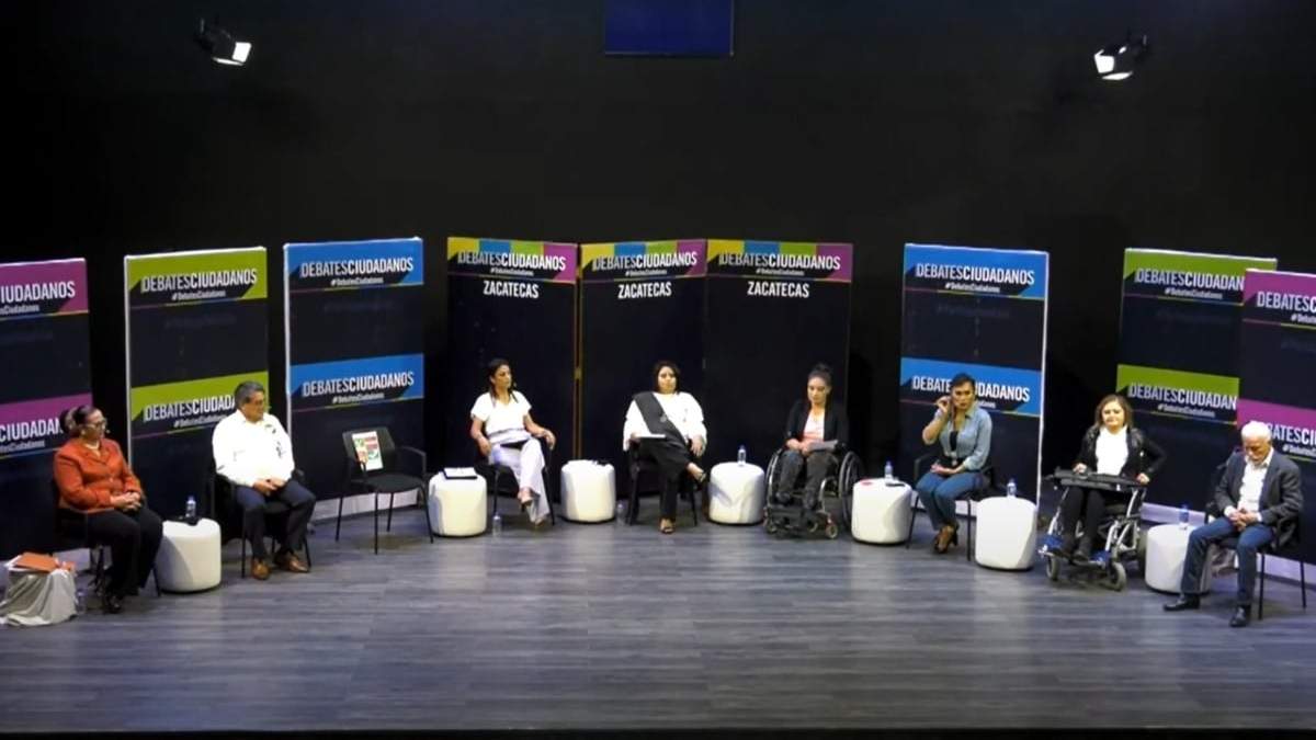 Los candidatos a la gubernatura de Zacatecas que asistieron al debate