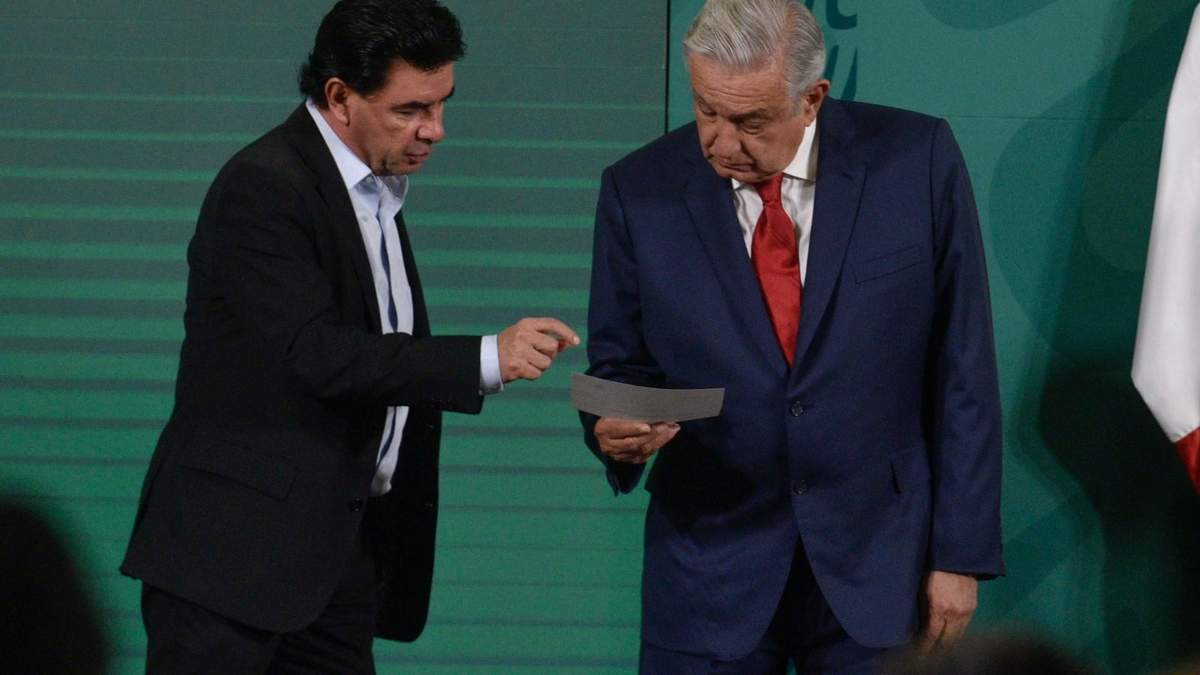 Jesús Ramírez Cuevas y el presidente López Obrador