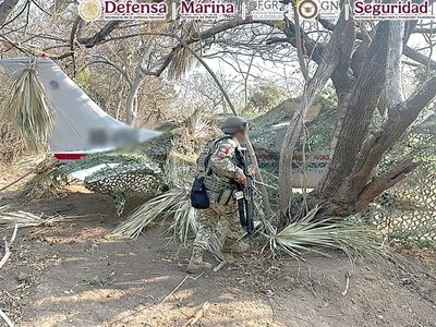Aseguran avioneta con más de media tonelada de cocaína en el Istmo de Tehuantepec