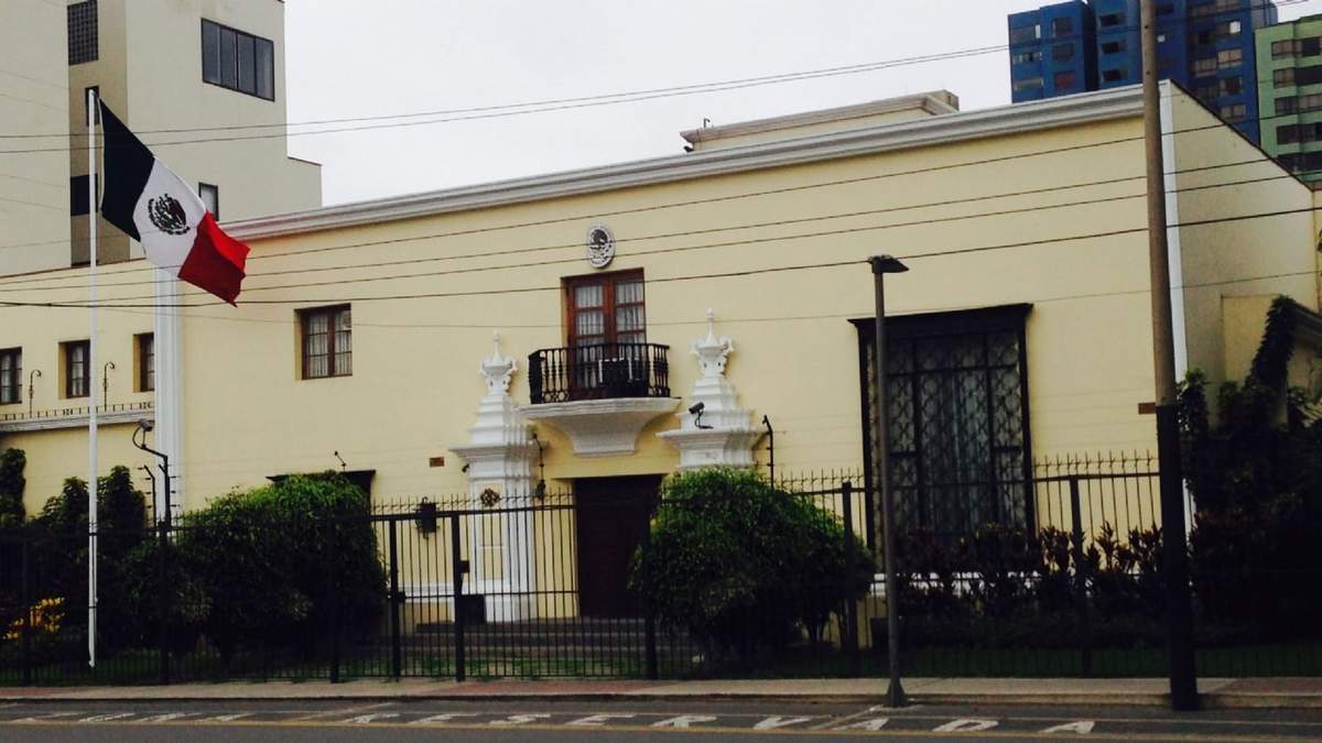 Embajada mexicana en Perú. Fuente: (Twitter)