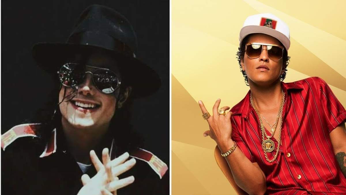 Michael Jackson y Bruno Mars. Fuente: (Instagram)