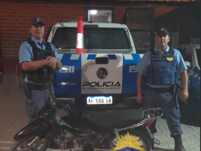 Recuperaron una moto y demoraron a un sujeto que robó en un comercio