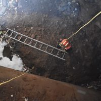 Surge un socavón de 11 metros de profundidad en San Jerónimo Lídice