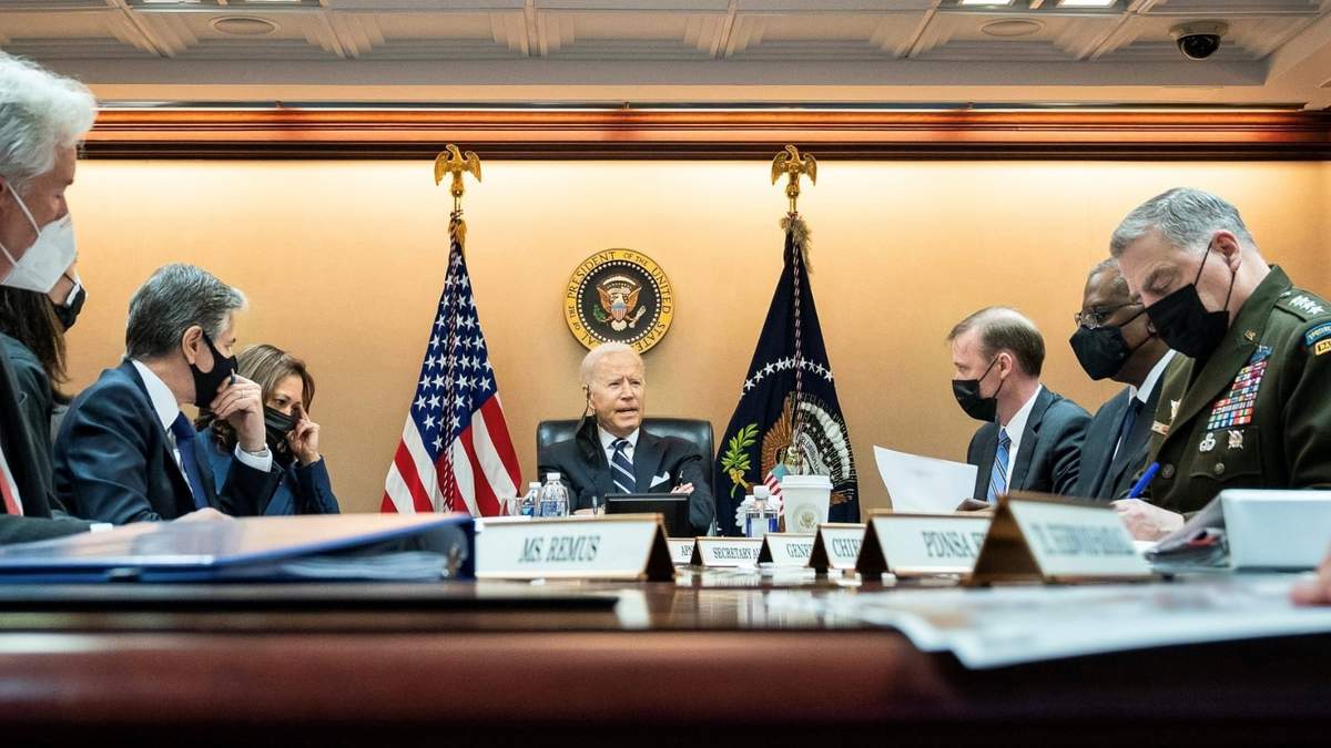 El mandatario durante una de las últimas reuniones para evaluar la situación en Afganistán