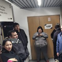 Parceleros de Centenario realizaron un reclamo en las oficinas de la Dirección Provincial de Tierras