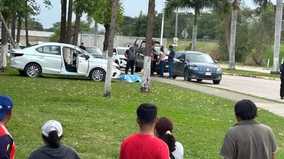 El sitio donde fue asesinado el empresario Mario Peralta Jiménez
