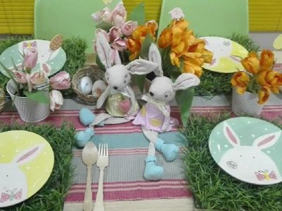 Mirá esta hermosa idea para decorar tu mesa comedor en las Pascuas, sin gastar fortuna y como toda una diseñadora