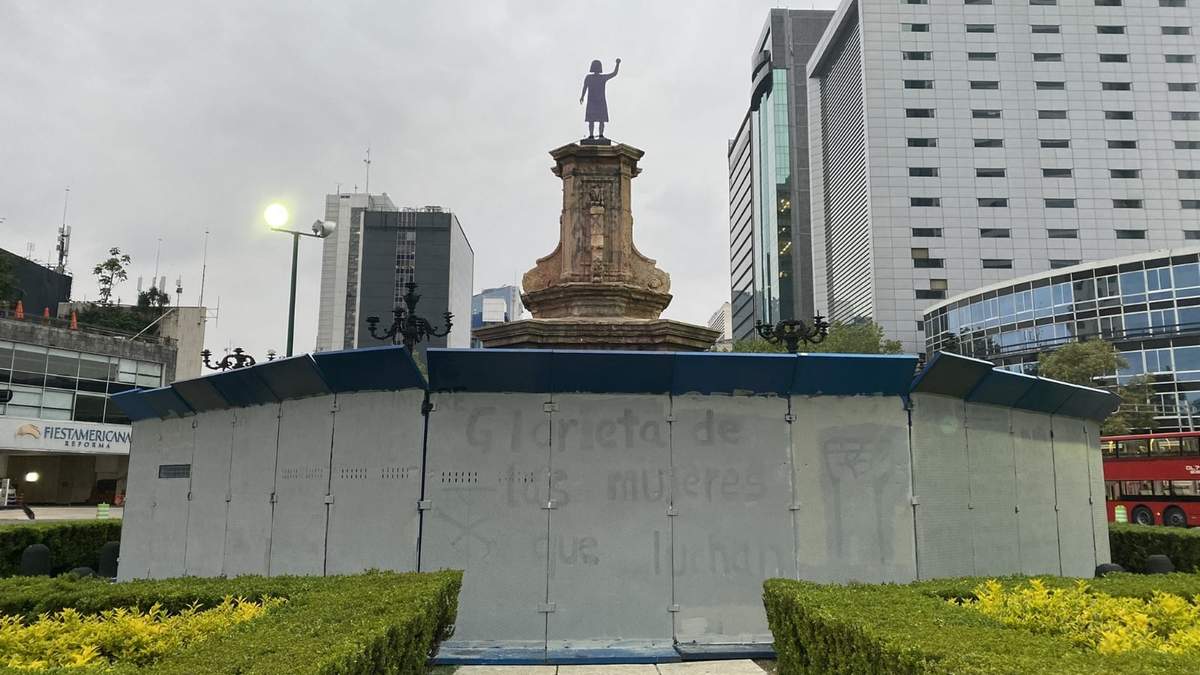 El mensaje fue borrado con pintura