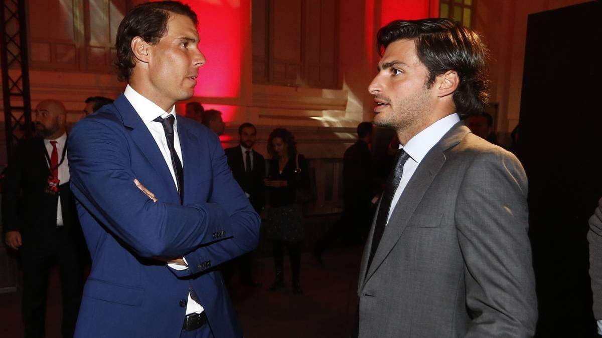 Rafael Nadal y Carlos Sainz Jr. Fuente: (X)