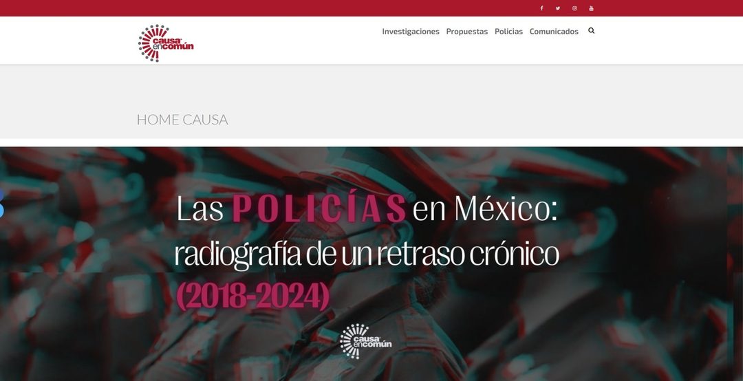 Página web de Causa en Común