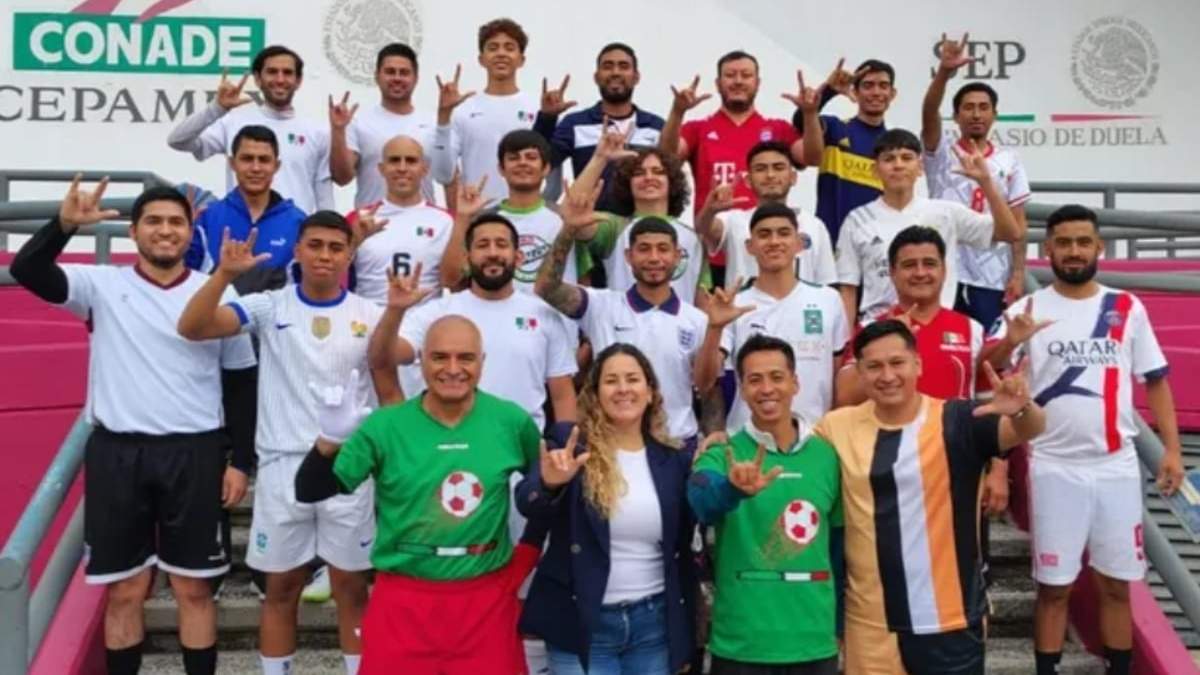 Los integrantes de la selección de futbol