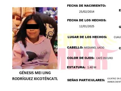 Niña de 10 años desaparecida aparece asesinada en casa de un vecino en Cuautlancingo