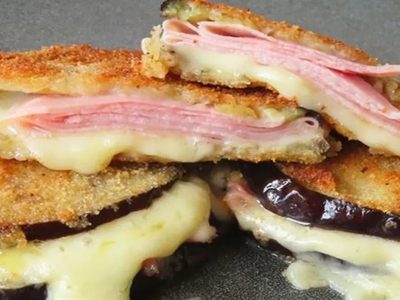 Berenjena crujiente rellena de jamón y queso: resolvé tus picadas con la receta más rica y original