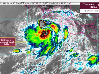 Clima domingo 15 de junio: tormenta tropical Dalila mantiene lluvias y oleaje en el Pacífico
