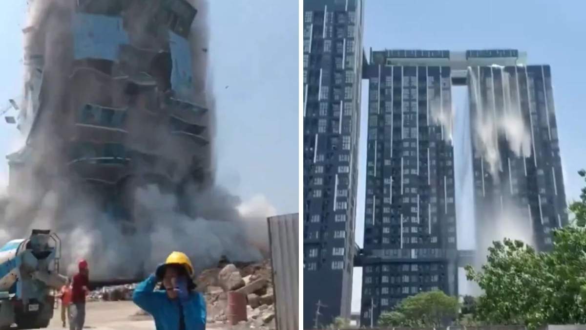 Edificios afectados por sismo