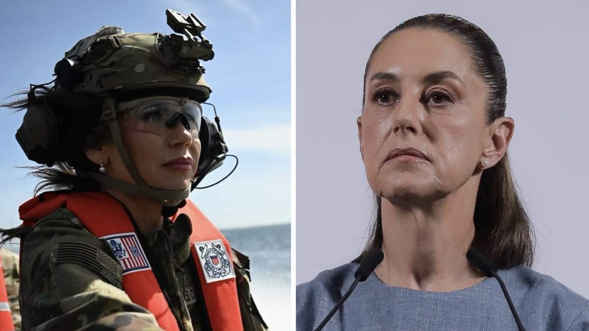Kristi Noem, quien participó en un ejercicio antiterrorista con el Equipo de Respuesta de Seguridad Marítima el pasado 17 de marzo, se reunirá con la presidenta Sheinbaum