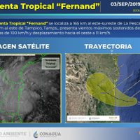La tormenta tropical Fernand llevará lluvias intensas a NL, Tamaulipas y Veracruz