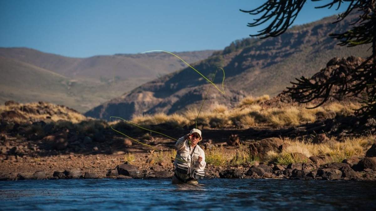 Pesca deportiva en Neuquén. Fuente: (Twitter)