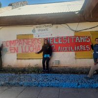 ATE realiza retención de tareas en la escuela albergue 264 de Los Chihuidos