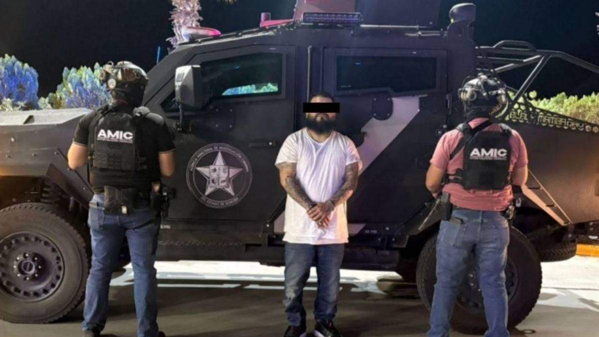Marco Antonio "N", alias "El Sapo", presunto integrante de Los Gigios, detenido en Sonora