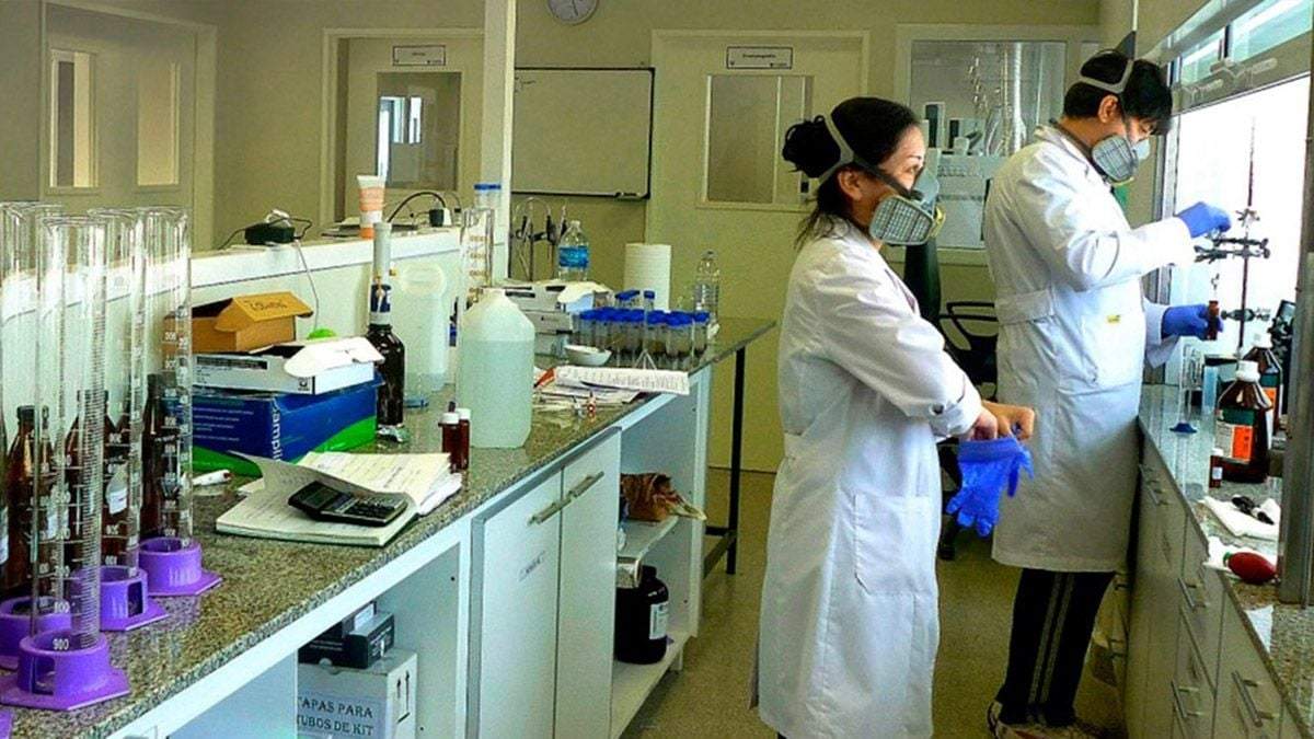 Laboratorio Central de Neuquén. Fuente: (Télam)