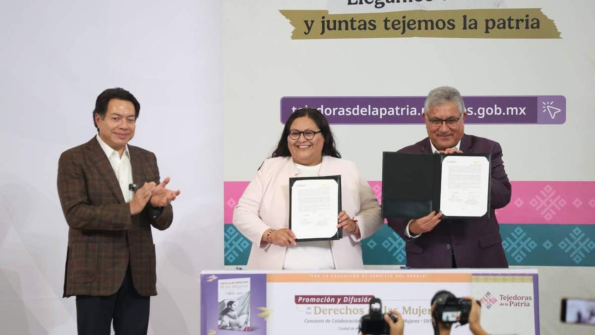 La Secretaría de las Mujeres colaborará con el SNTE para la difundir los derechos de las mujeres