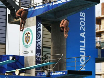 Rommel Pacheco y Jahir Ocampo logran la presea de oro en trampolín sincronizado