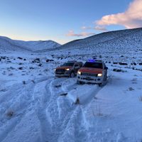 Protección Civil trabaja en la zona Andina por la nevada