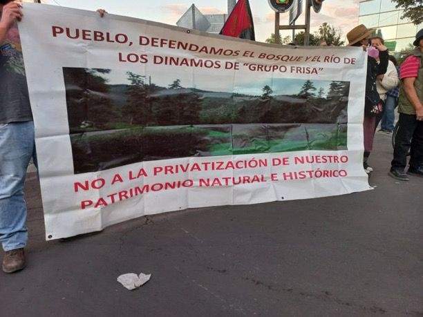 Manifestación contra la Constructora Frisa