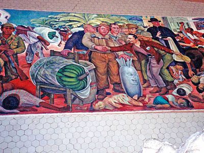 Hacia el rescate del mural "Gloriosa Victoria", de Rivera