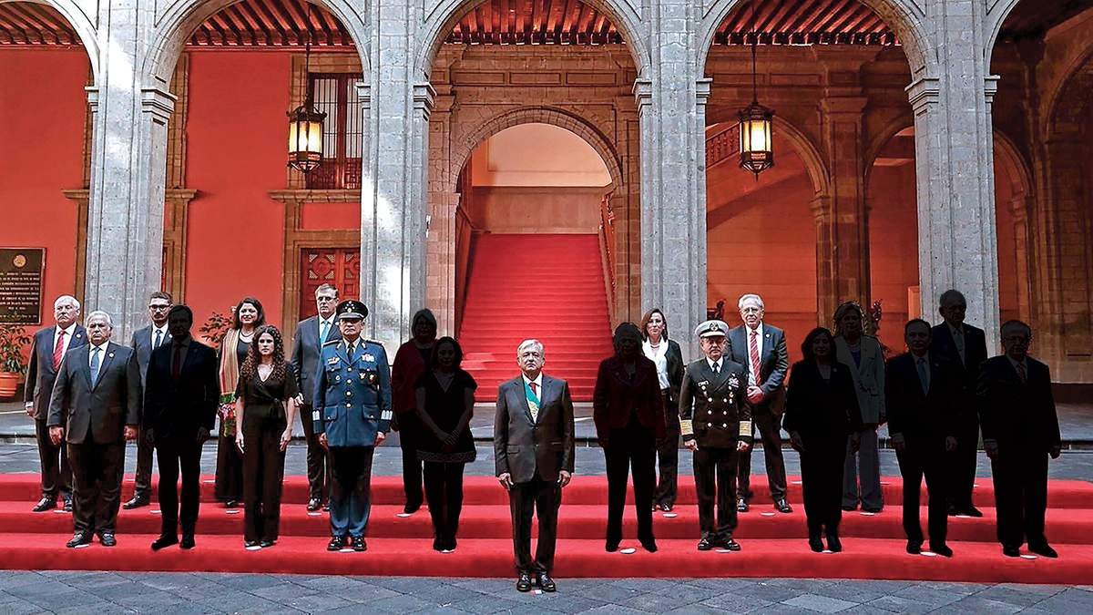 El gabinete que inició el sexenio con López Obrador