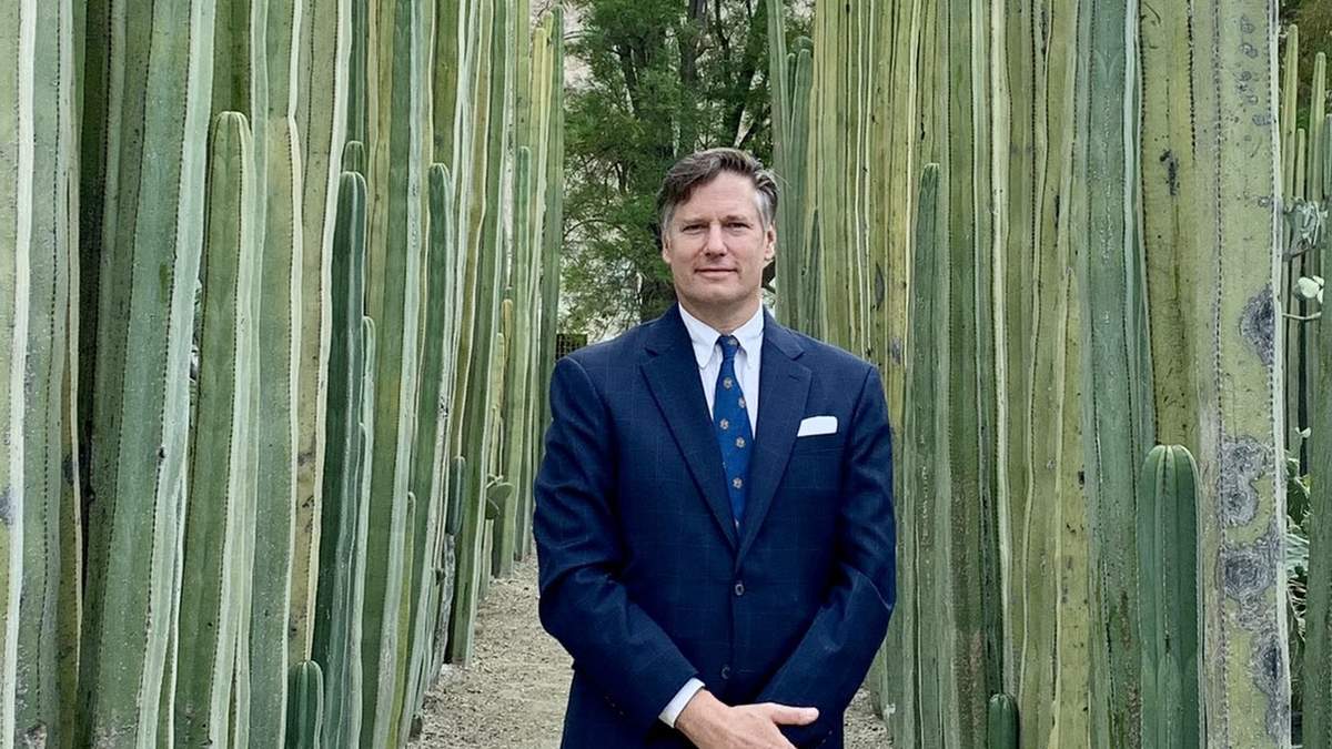 Landau en uno de sus viajes por México