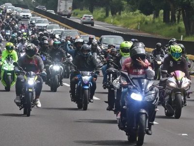 Así fue la rodada en memoria de los motociclistas que fallecieron en la México-Cuernavaca