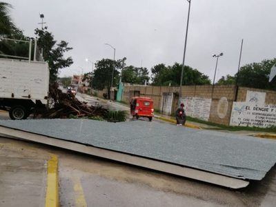 Emiten Alerta Roja en Quintana Roo por la tormenta tropical 'Gamma”