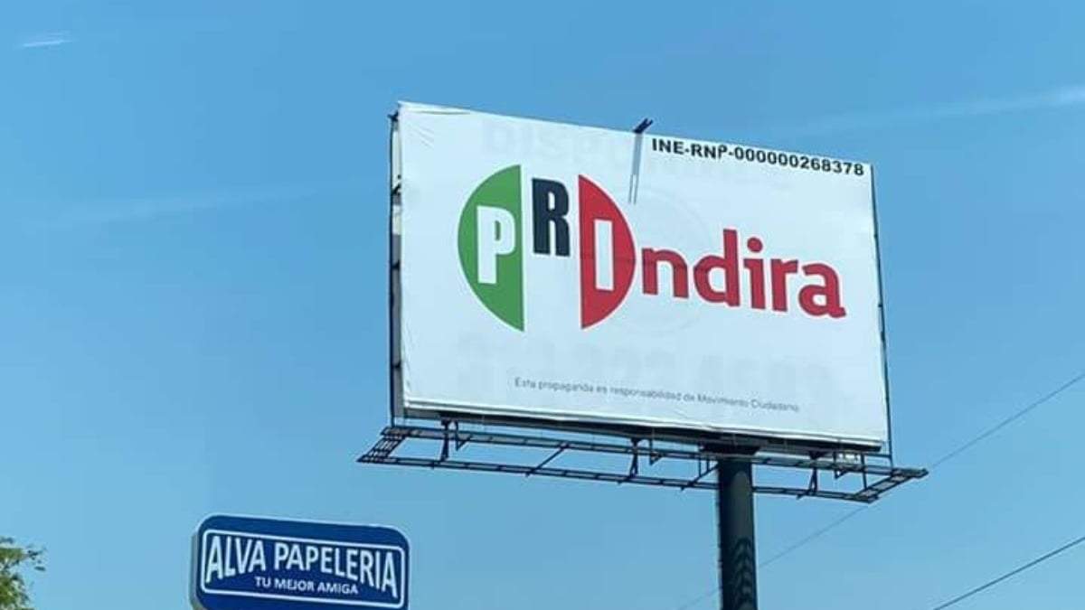 El espectacular de Movimiento Ciudadano impugnado por el PRI