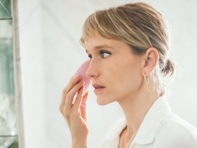 De blanco y radiante: Brenda Gandini lució un vestido de princesa y nos deslumbró por completo