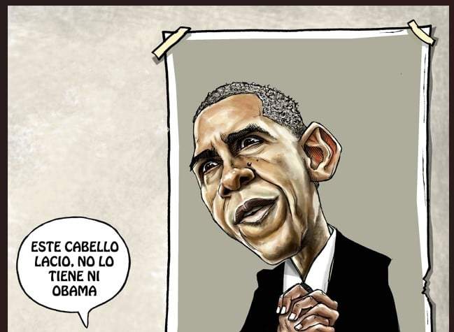 Vista previa del cartón "Un debate de pelos", de José Antonio Rodríguez