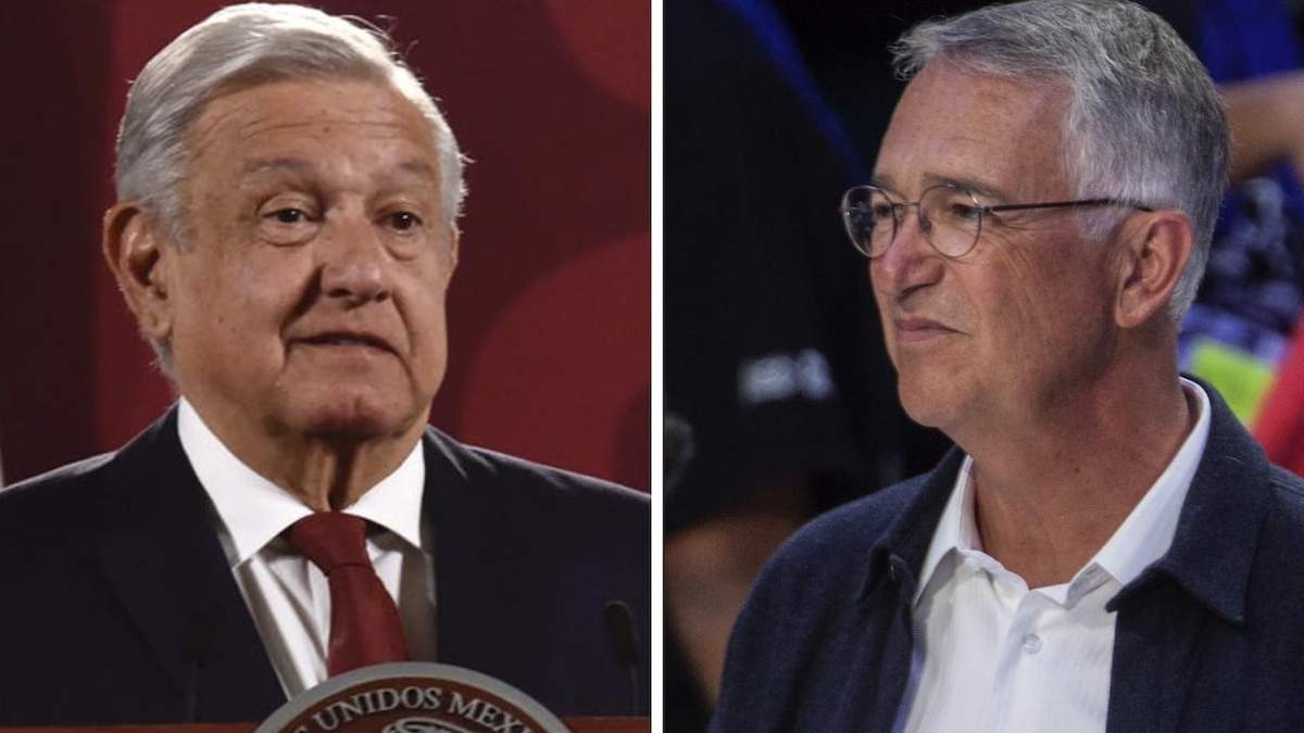 El presidente Andrés Manuel López Obrador y el empresario Ricardo Salinas Pliego