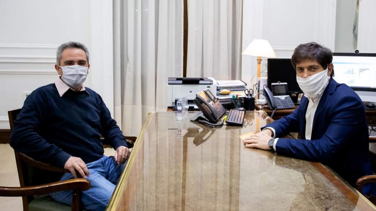 Axel Kicillof y Andrés Larroque. Fuente: (Twitter)