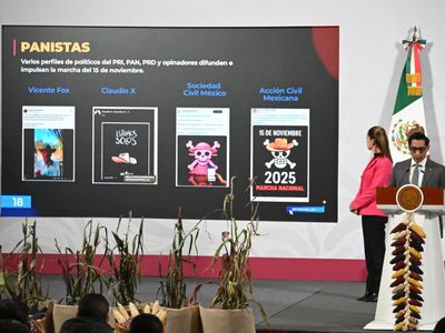 Acusan a PAN, PRI, Salinas Pliego y la derecha internacional de impulsar Marcha de la Generación Z