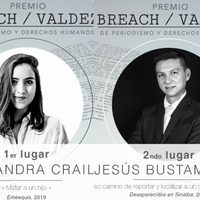 Dan el Premio Breach/Valdez a los periodistas Alejandra Crail y Jesús Bustamante