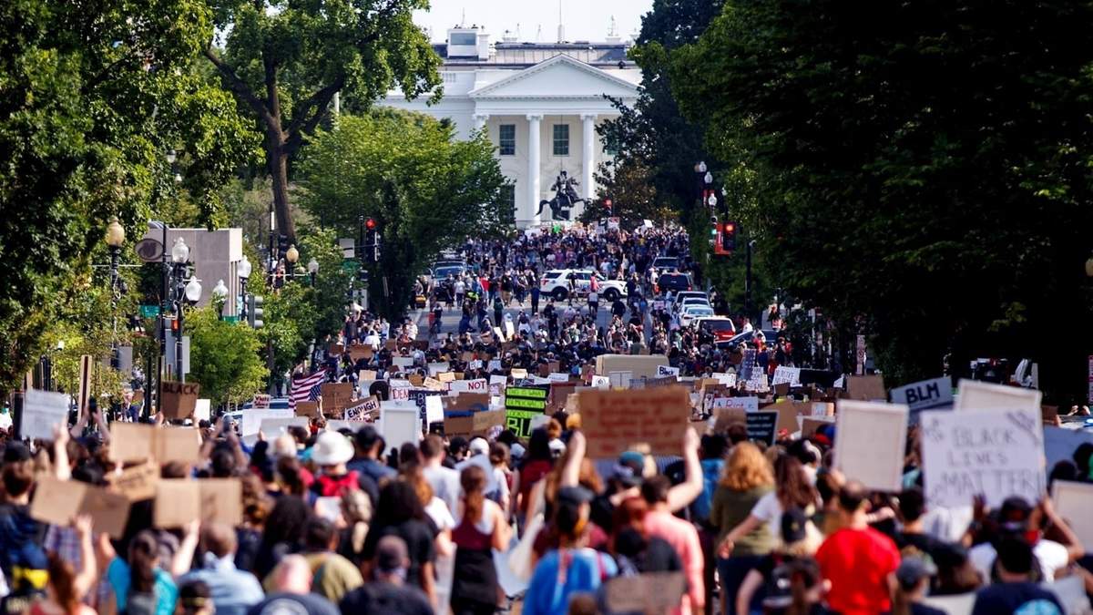 Protestas por el crimen de George Floyd. Fuente: (Twitter)