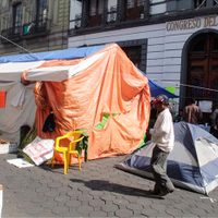 Tras 69 días, desalojan plantón instalado en Congreso de Puebla contra edil de Jolalpan